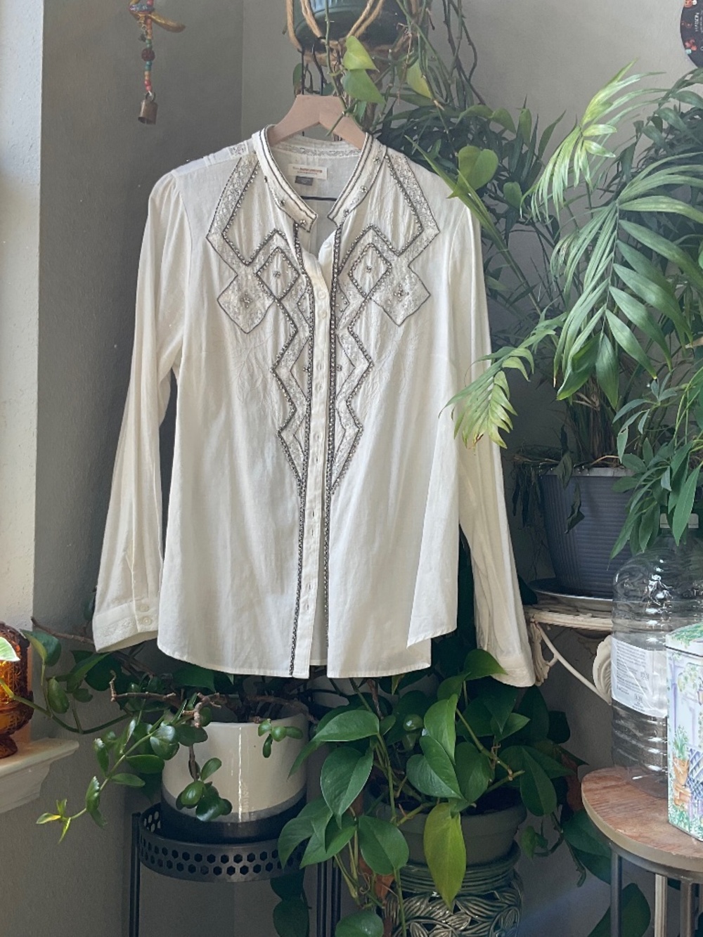 Anthropologie Button Up Pilcro XL Women’s Blouse Cotton